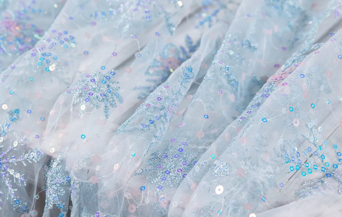 frozen inspired dress fabric