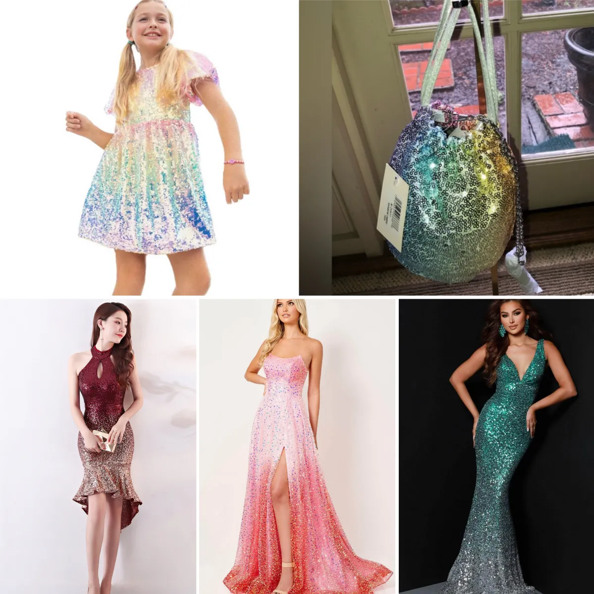 uses of ombre sequin fabrics