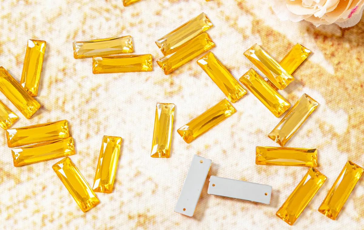 crystals rhinestones with holes