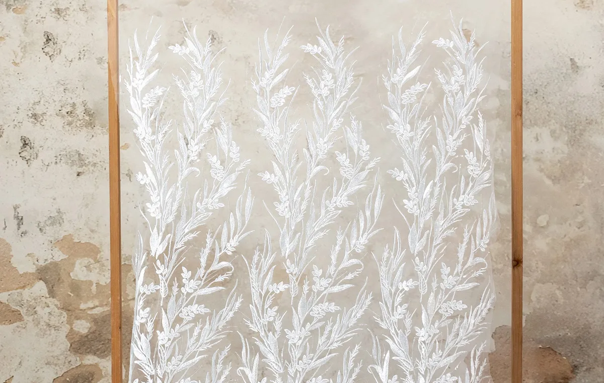 leaf and vine lace fabrics