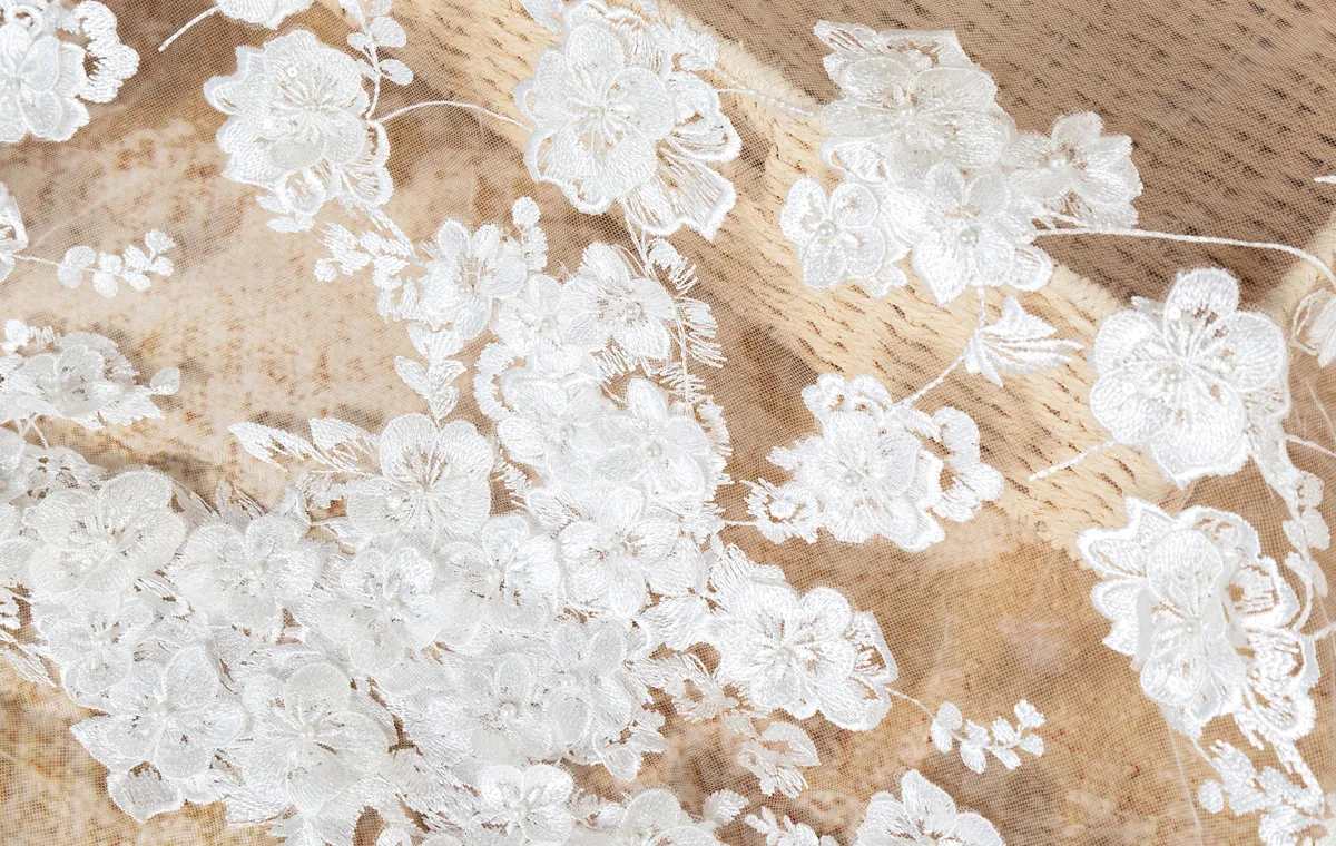 luxury beaded lace fabrics by the yard