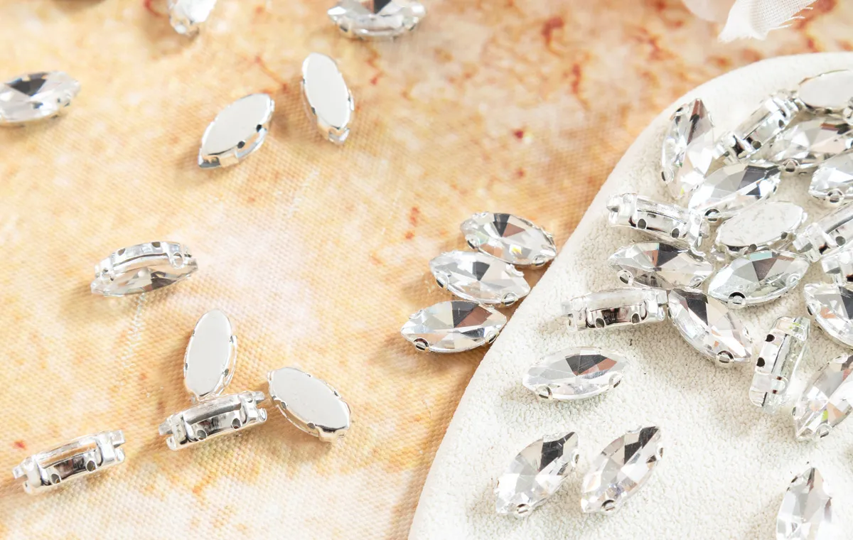 navette crystal rhinestones