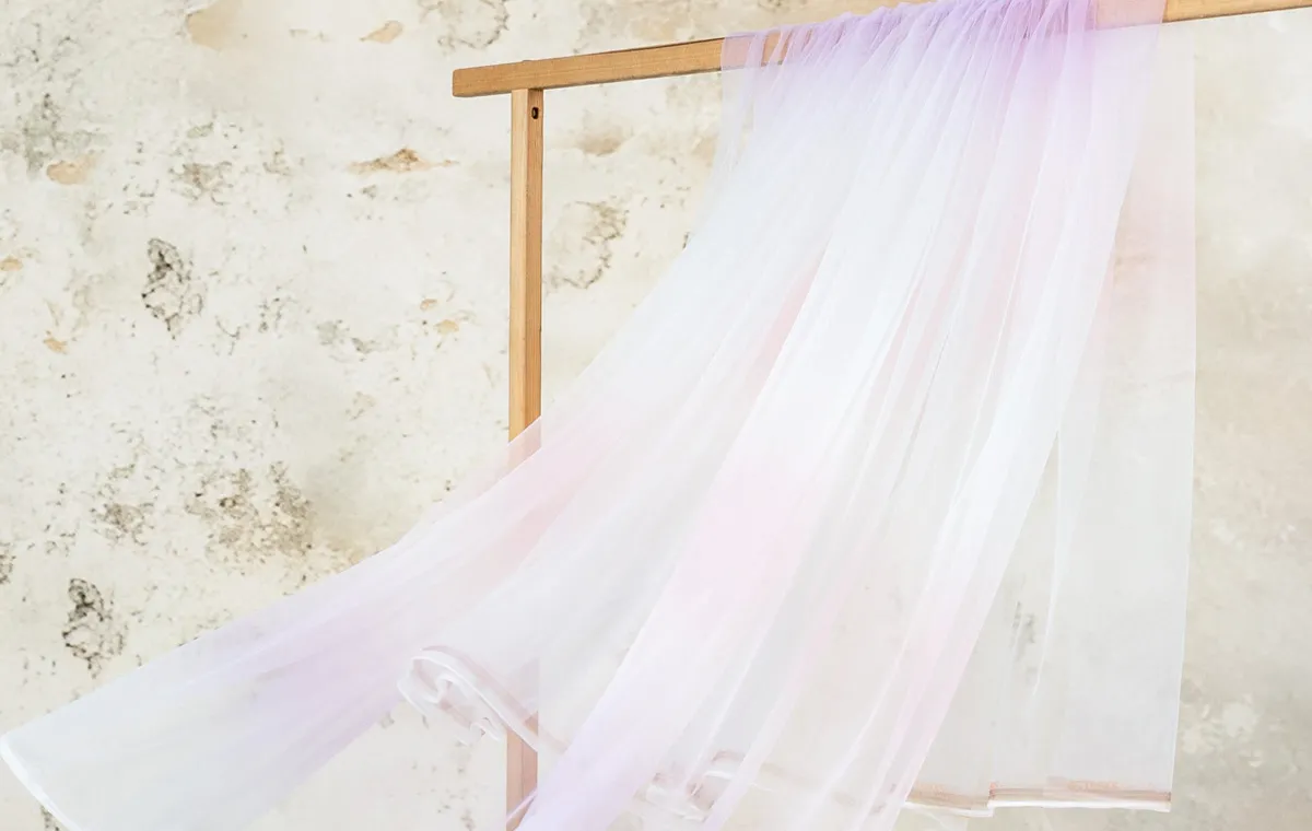 ombre tulle mesh fabrics