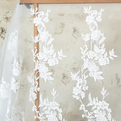 botanical lace fabric