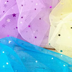 sequinned mesh fabric