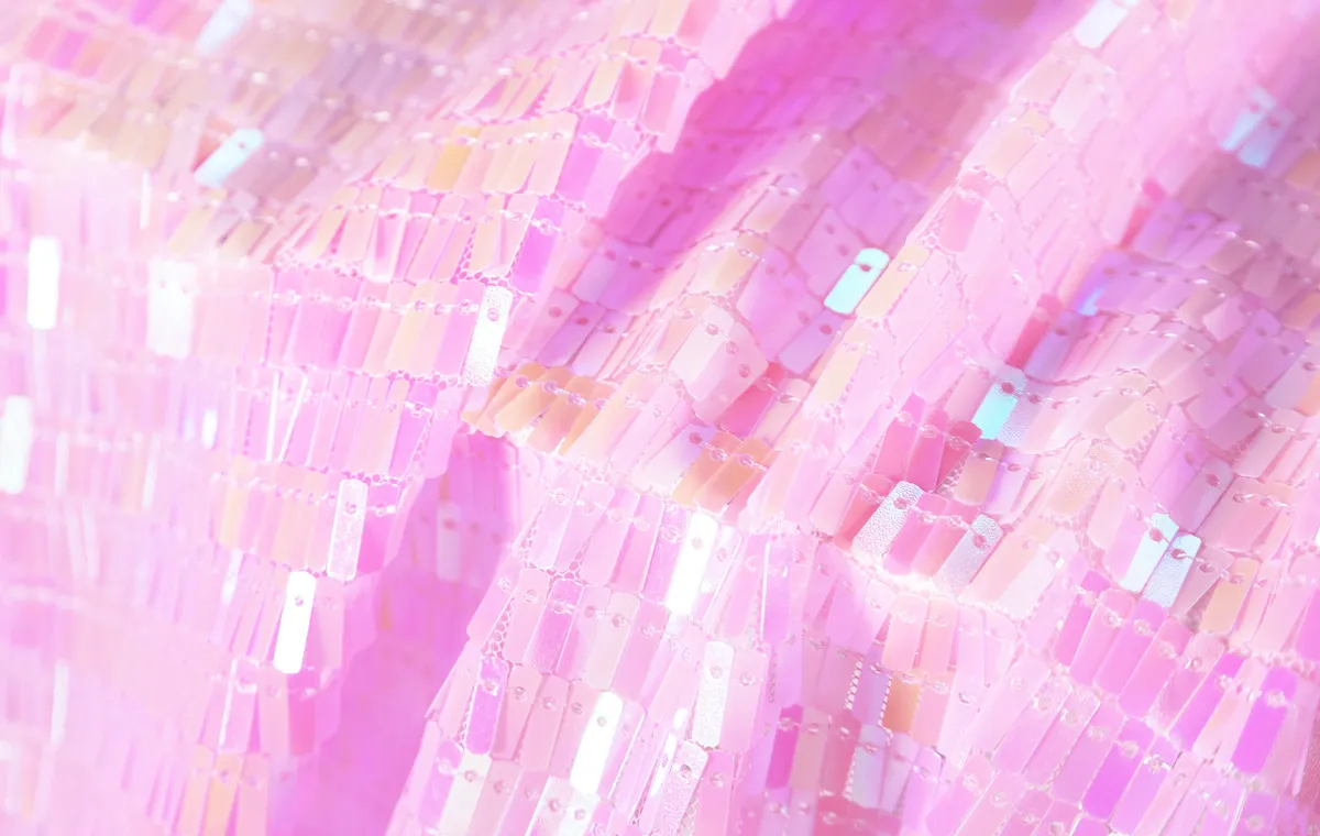 pink sequin fabrics