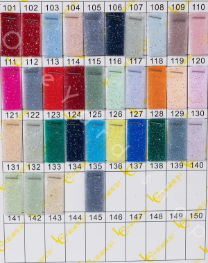 silver glitters glued stiffening tulle color chart