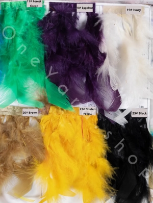 turkey feather color chart