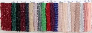 lightweight striped tinsel knit fabric color chart
