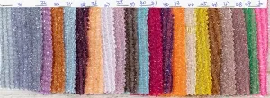 lightweight striped tinsel knit fabric color chart