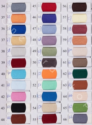 395 satin fabric color chart