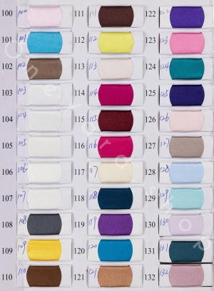 395 satin fabric color chart