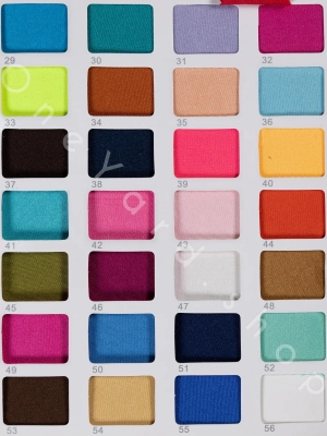 spandex glossy jersey fabric color chart