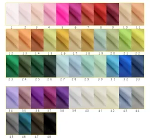 5mm mulberry silk gauze color chart