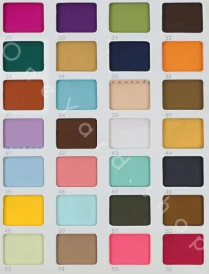 matte jersey fabric color chart