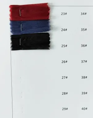 glossy and smooth chiffon organza color chart