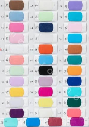 2040 organza fabric color chart