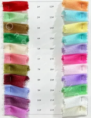 vibrant colors lightweight glossy gauze color chart