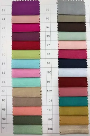 medium lightweight crisp polyester taffeta fabric color chart
