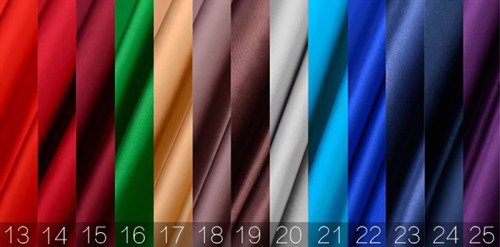 silk stretch satin color chart