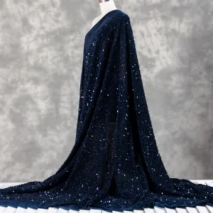 sequin over velvet fabric for dresses