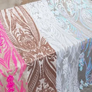 unique sequin fabric for African American prom dresses