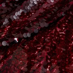 elegant merlot round scales 18mm sequin fabric