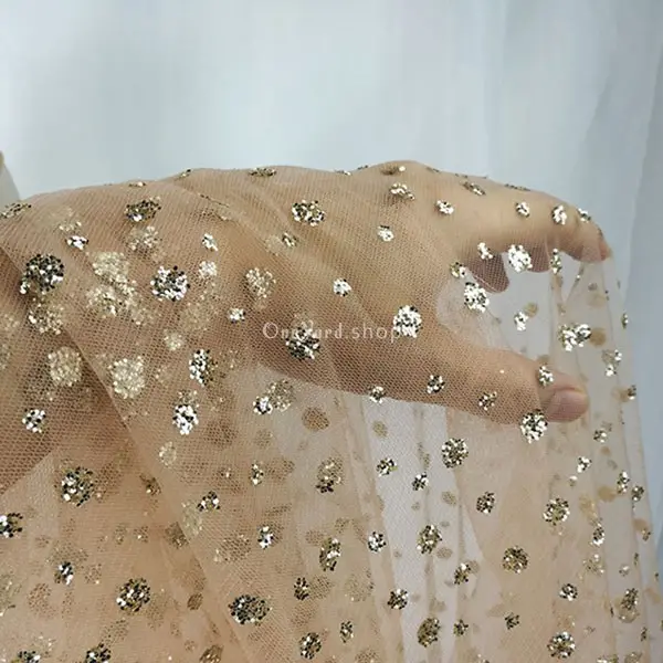 Telas Para Decorar Tela Tul Con Purpurina 155x100cm Rosa/morado