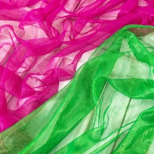 super lightweight lustrous mesh fabric