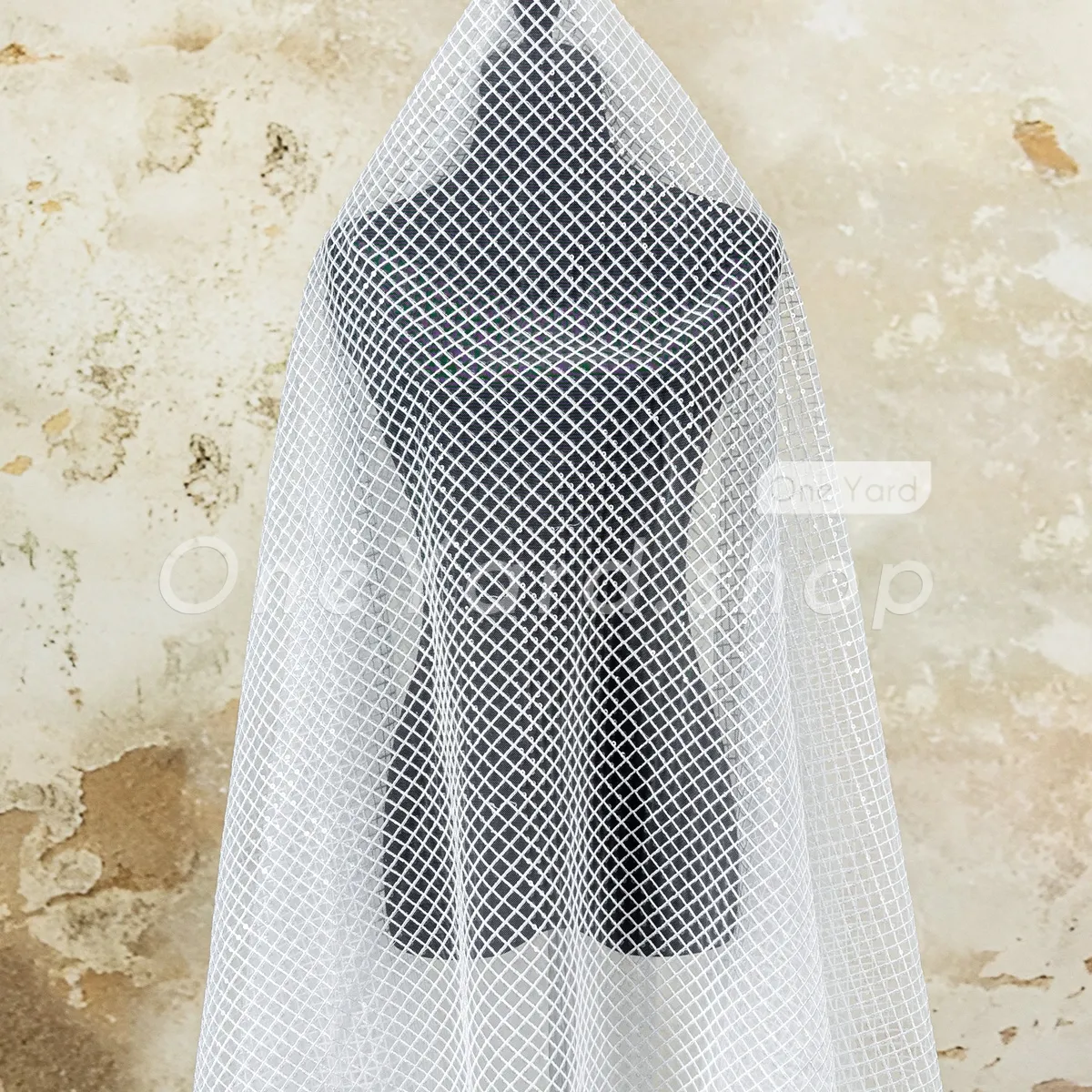 clear sequin checkered pattern grid lace mesh fabric clear sequin checkered pattern grid lace mesh fabric