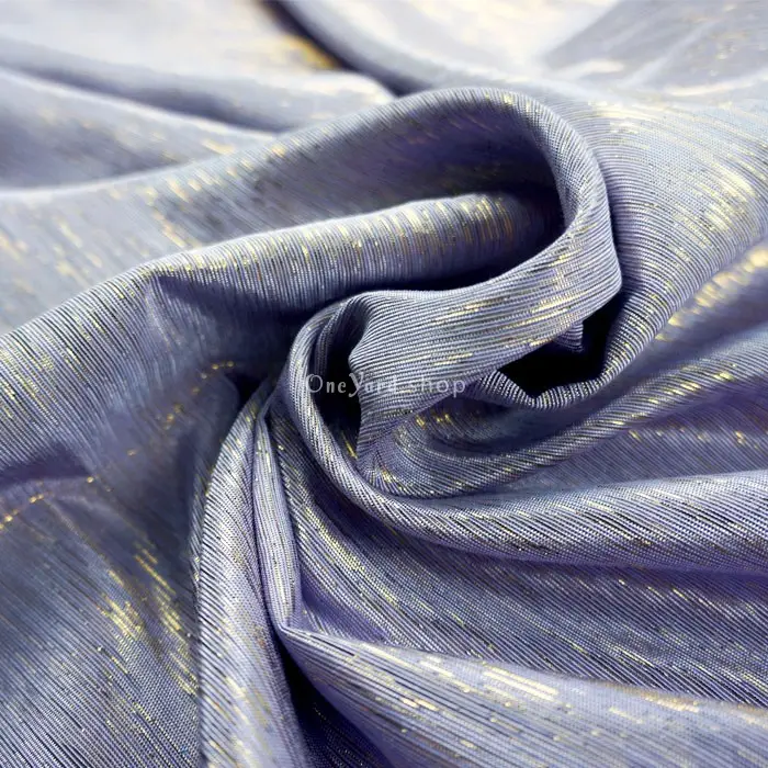 Shining Filar Metallic Thread Meteor Rain Lurex Fabric OneYard