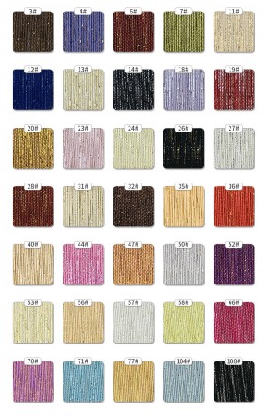 meteor rain lurex fabric color chart