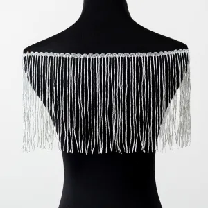 20cm long and thin bead tube tassel for dresses