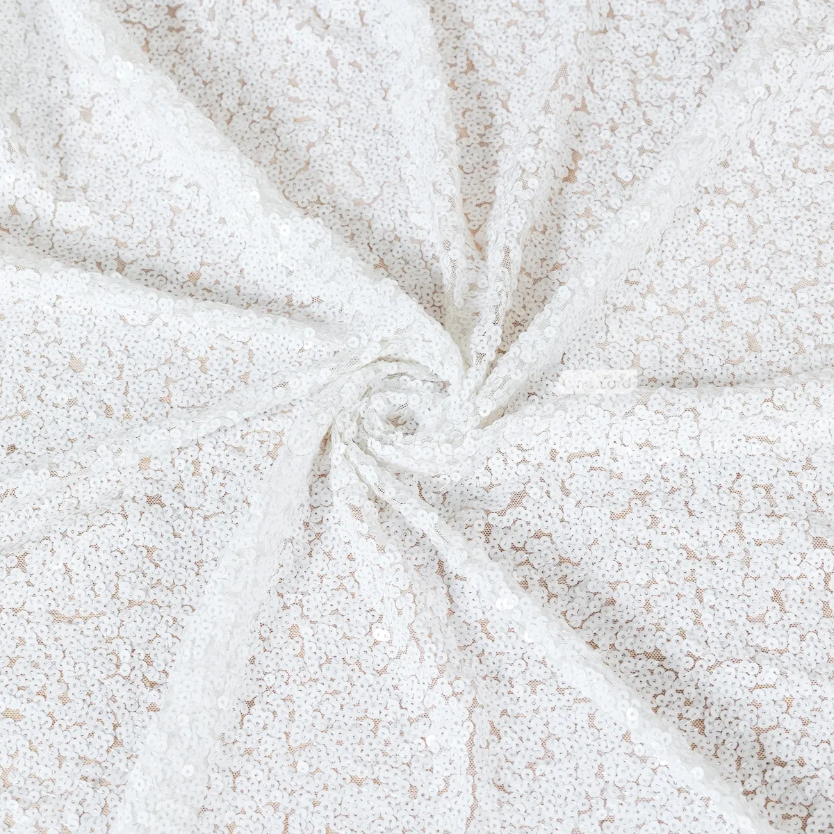 milk white 6mm sequin fabric milk white 6mm sequin fabric