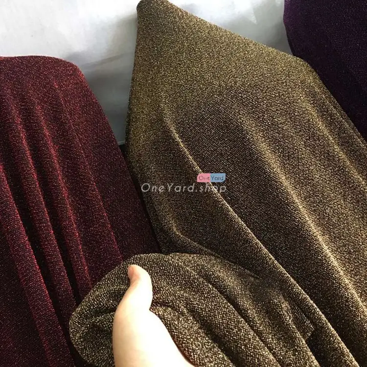4 way high elasticity lurex fabric