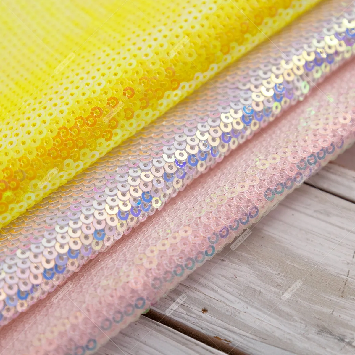 iridescent 3mm sequin with thick backer