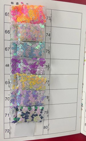 iridescent 3mm sequin fabric color chart