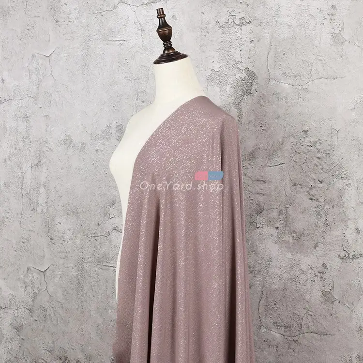 Starry Shimmering Glitter Dress Fabric by the Yard OneYard