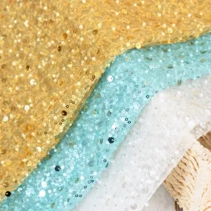 heavy miscellaneous beading mesh material