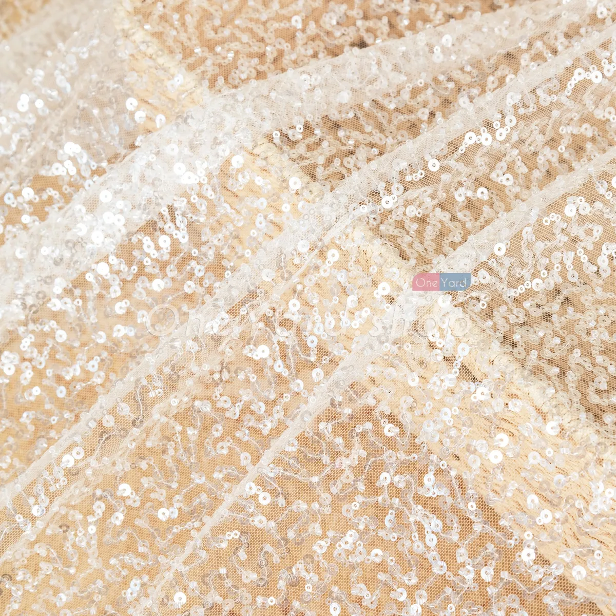 mini glitz sequin and beading misc fabric for dress craft