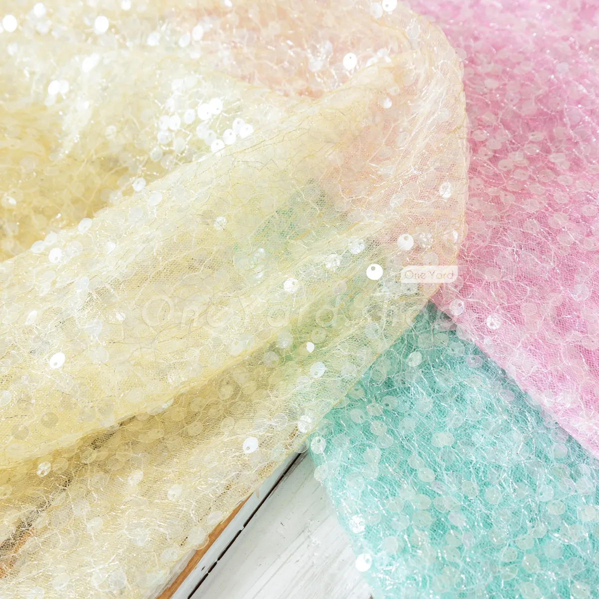 sequinned double layer tinsel mesh sequinned double layer tinsel mesh