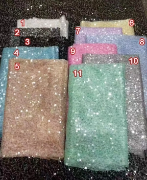 sequinned double layer tulle tinsel mesh color chart