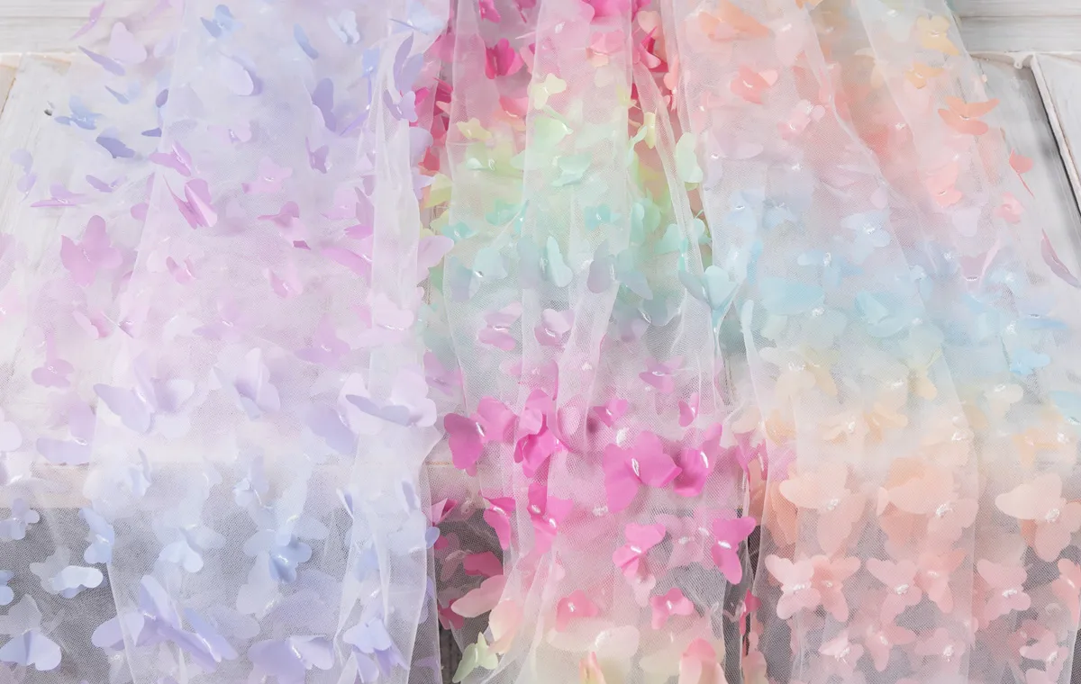 3d butterfly mesh fabrics