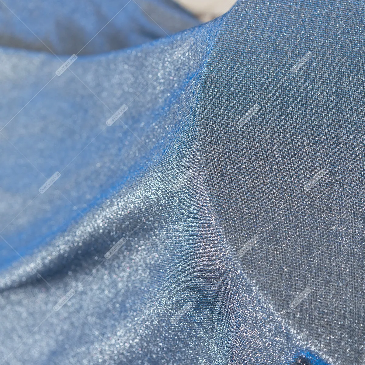 navy lurex fabric