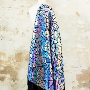 Luxurious Iridescent AB Irregular Mirror Sequin Fabric