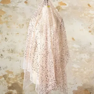 sand nude color beads sequins and pearls misc metallic fabric
