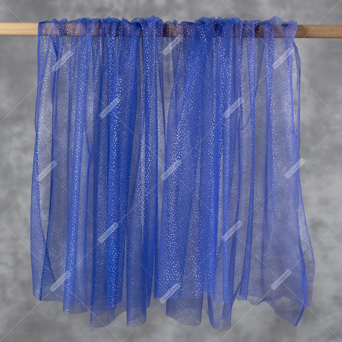 sparkling silver glitters glued purplish blue tulle mesh fabric sparkling silver glitters glued purplish blue tulle mesh fabric