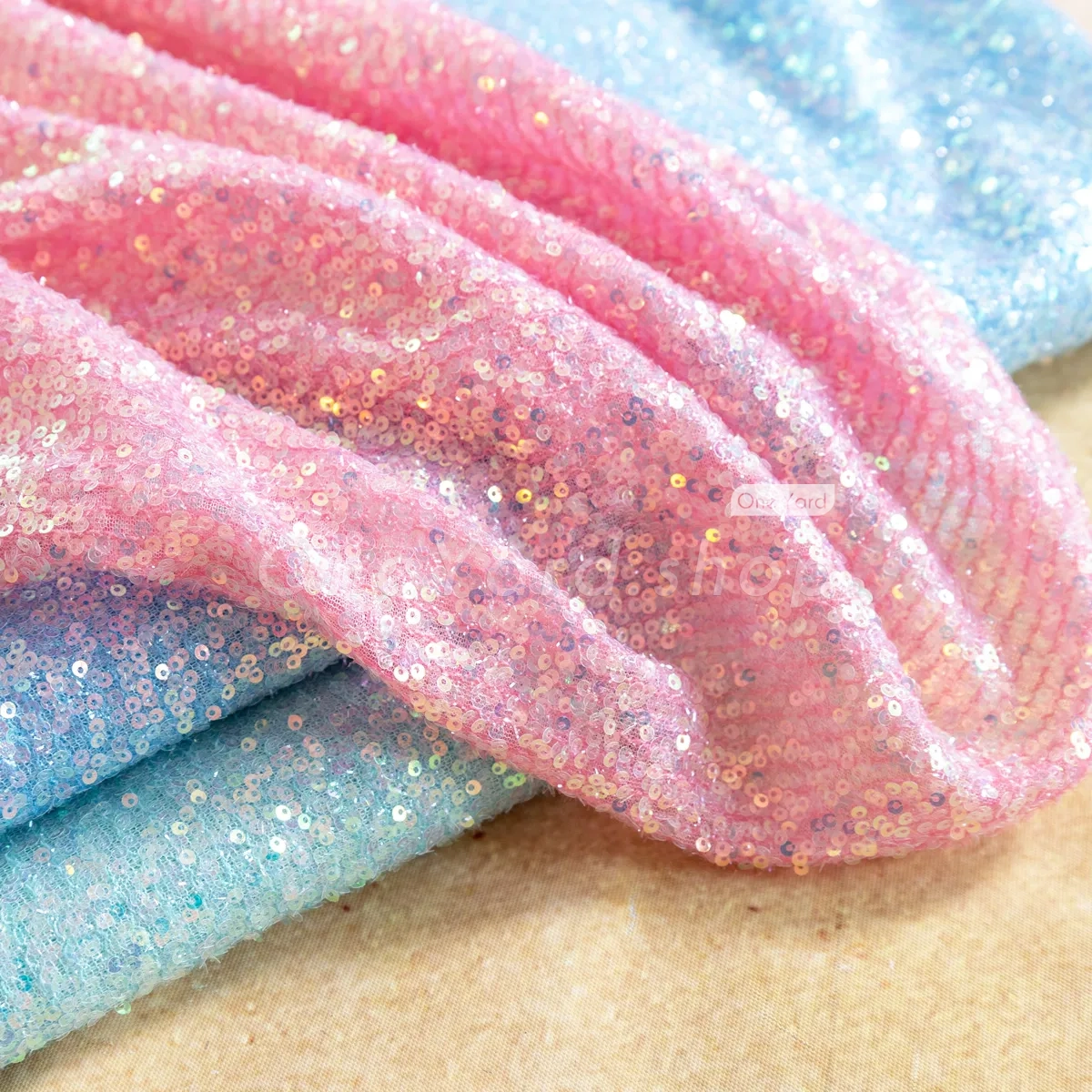 lurex material iridescent sequin fabric for party backdrops
