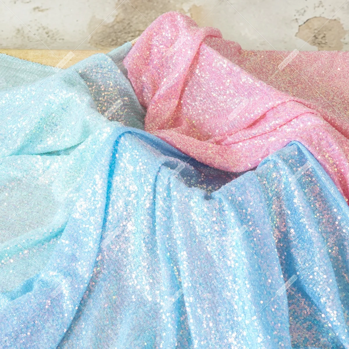 lurex material iridescent sequin fabric for prom dresses
