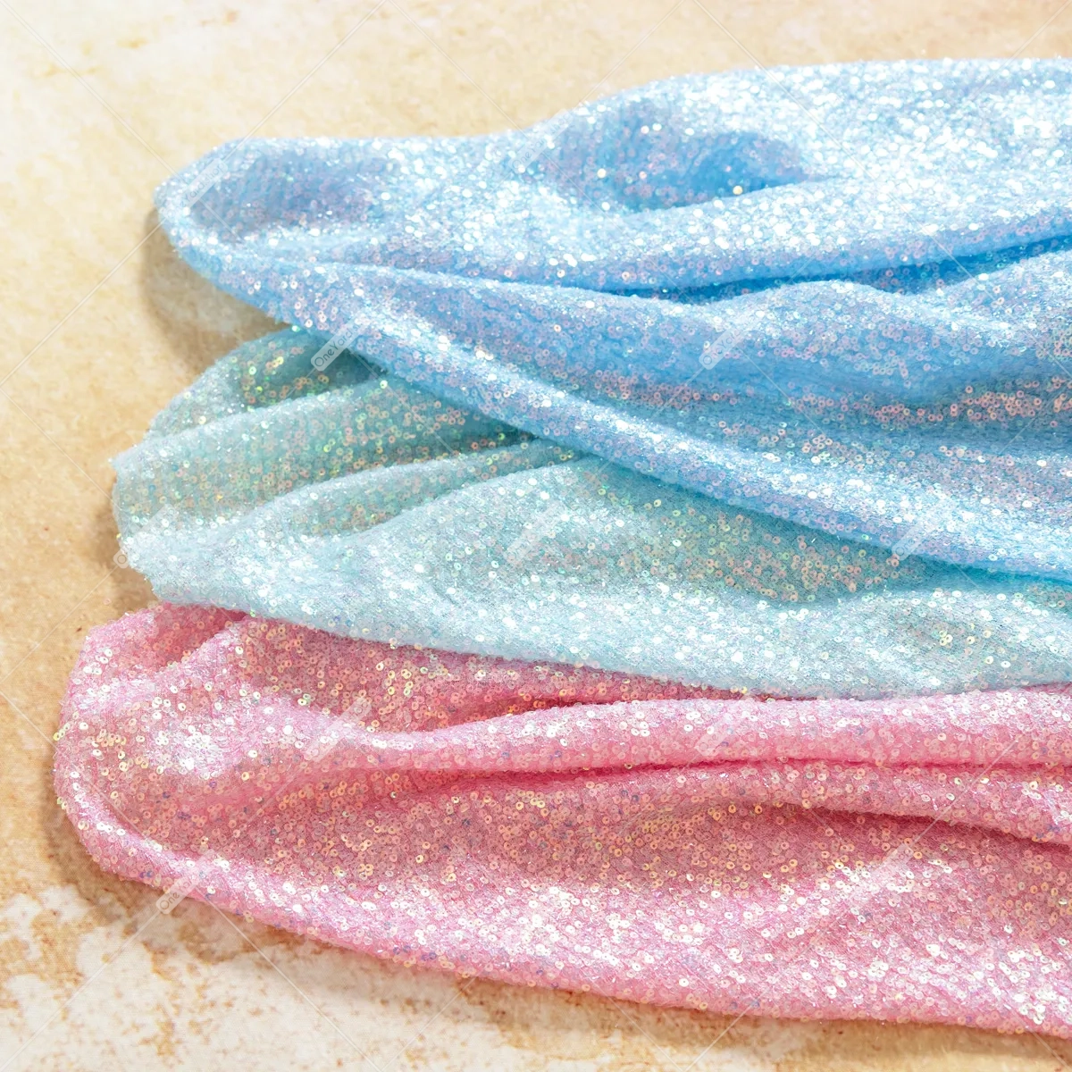 lurex material iridescent sequin fabric